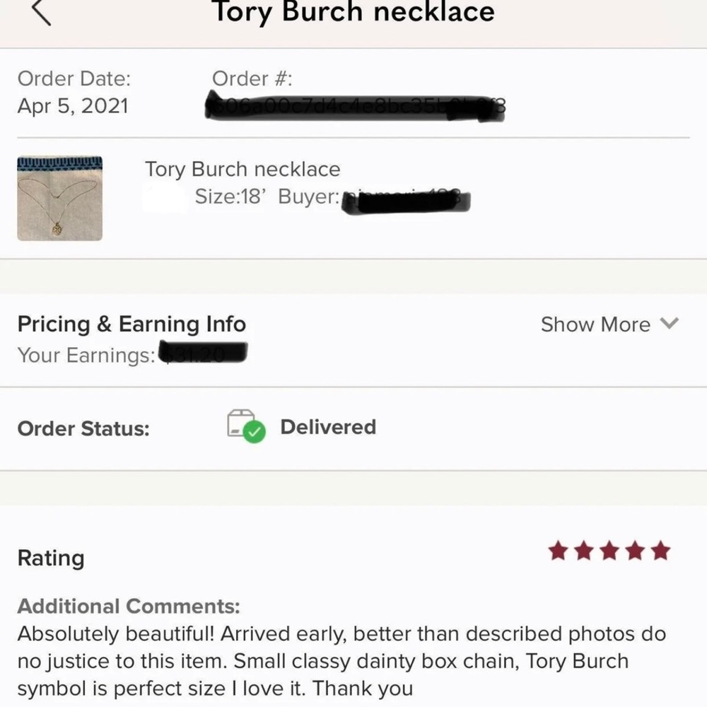 Tory Burch pendant necklace - Picture 3 of 3